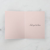 Het moderne Geometrische Roze Gouden Ontwerp van Bedankkaart (Binnen)