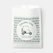 Het moderne golf Baby shower Bedankzakje (Voorkant)