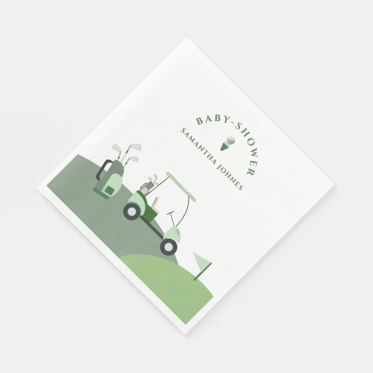 Het moderne golf Baby shower Servet (Hoek)