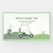 Het moderne golf Baby shower Spandoek (Horizontaal)
