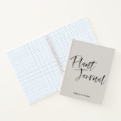 Het moderne Grauwe Dagboek van het Plant van de Ca Notitieboek (Binnen)