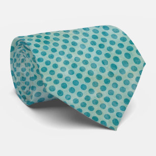 Het moderne groene en Blauwgroen Polka Dot Pattern Stropdas