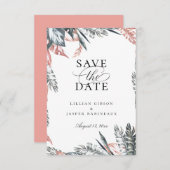 Het moderne Lijst van het Palm van Tropics sparen Aankondiging (Voorkant / Achterkant)