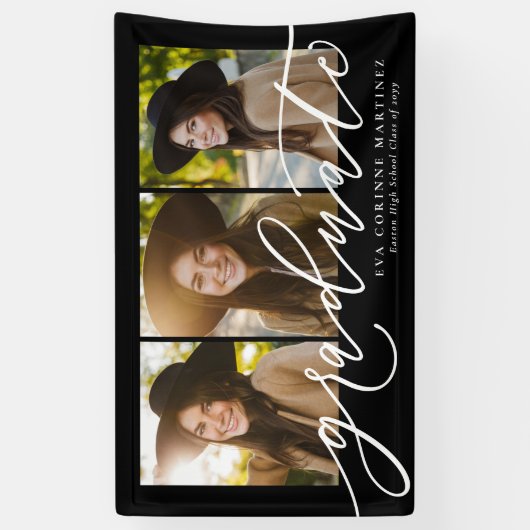 Het moderne manuscript afstuderen drie afstuderen  spandoek (Verticaal)