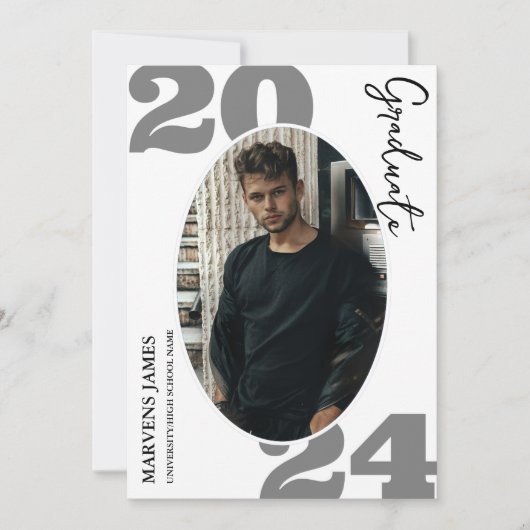 Het moderne Manuscript Afstuderen Eenvoudig Afstud Aankondiging (Voorkant)