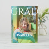 Het moderne Manuscript Afstuderen Eenvoudig Afstud Aankondiging (Staand voorkant)