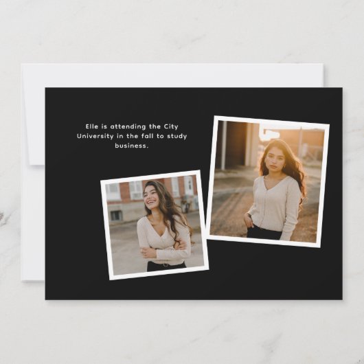 Het moderne Manuscript Afstuderen het Afstuderen v Aankondiging (Achterkant)