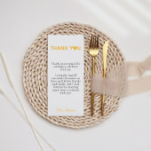 Het moderne manuscript bedankt u berichtnota menu