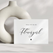 het moderne manuscript flowergirl kaartje kaart