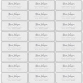 Het moderne Manuscript minimaliseert het etiket va Sticker (Voorkant)