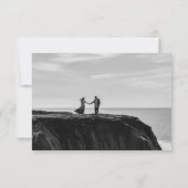 Het moderne Manuscript sparen de Datum, Foto op de Save The Date (Achterkant)