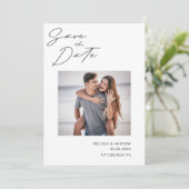 Het moderne Manuscript sparen de Datum Save The Date (Staand voorkant)