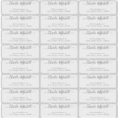 Het moderne manuscript transparante etiket van het sticker (Voorkant)