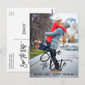 Het moderne Manuscript van de Borstel sparen het V Briefkaart (Voorkant / Achterkant)