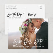 Het moderne Manuscript van de Borstel sparen Onze  Briefkaart (Voorkant / Achterkant)