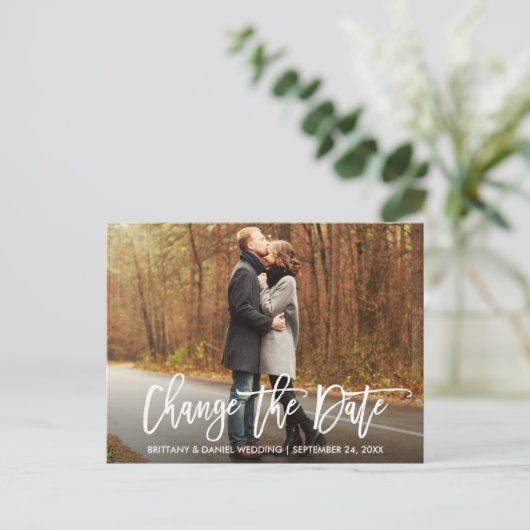 Het moderne Manuscript van de Borstel verandert de Briefkaart (Staand voorkant)