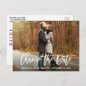 Het moderne Manuscript van de Borstel verandert de Briefkaart (Voorkant / Achterkant)