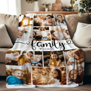 Het moderne Manuscript van de Familie hoort Foto C Fleece Deken