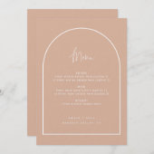 Het moderne Menu van de Blinde Bindverbinding van  (Voorkant / Achterkant)