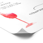 Het Moderne Menu van de Drink van de Ondertekening Poster (Hoek)