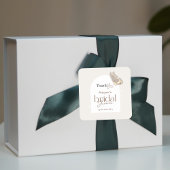 Het moderne minimalistische Beige Butterfly Vrijge Vierkante Sticker