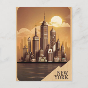 Het moderne New York Briefkaart