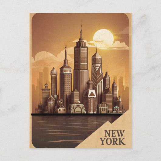 Het moderne New York Briefkaart (Voorkant)