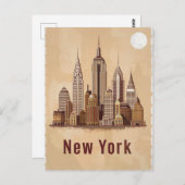 Het moderne New York Briefkaart (Voorkant / Achterkant)