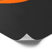 Het moderne Oranje OM Poster (Hoek)