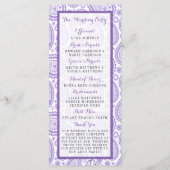 Het moderne Paisley Wedding Collectie - Paars Programma (Achterkant)