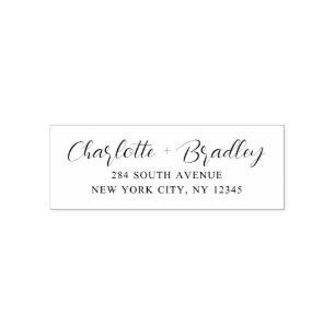 Het moderne Professionele Adres van de Terugkeer v Zelfinktende Stempel