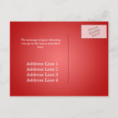 Het moderne Red Change of Address Briefkaart (Achterkant)