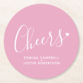 Het moderne roze en witte onderzetters van het har (Voorkant)