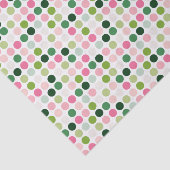 Het moderne roze groene monogram van het tissuepapier (Detail)