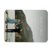 Het moderne Schrijven sparen de Witte Datum Magnet Magneet (Horizontaal)