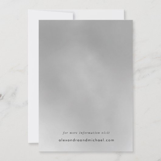 Het moderne Schrijven sparen de Witte Datum Save The Date (Achterkant)