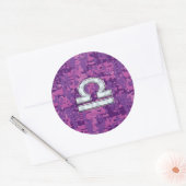 Het moderne Symbool van de Dierenriem van de Ronde Sticker (Envelop)