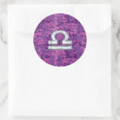 Het moderne Symbool van de Dierenriem van de Ronde Sticker (Tas)