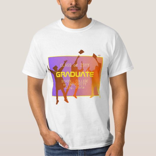 Het moderne technische Afstuderen Sunset Modern T-shirt (Voorkant)