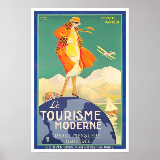 Het moderne toerisme in Frankrijk Poster (Voorkant)