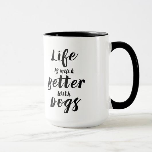 Het moderne typografie-leven is veel beter met hon mok (Rechts)