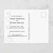 Het moderne Verloving van de Foto van het Manuscri Briefkaart (Achterkant)