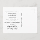 Het moderne Verloving van de Foto van het Pet spar Aankondigingskaart (Achterkant)