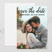 Het moderne Verloving van het Manuscript sparen de Kaart (Voorkant / Achterkant)