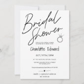 Het moderne vrijgezellenfeest van de manuscriptfot kaart (Voorkant)