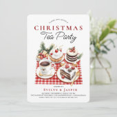 Het moderne Waterverf kerstfeest Kaart (Staand voorkant)