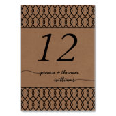 Het moderne Whimsical Kraft Wedding Collectie Kaart (Achterkant)