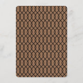 Het moderne Whimsical Kraft Wedding Collectie Menu (Achterkant)