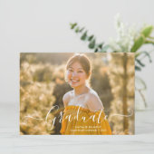 Het moderne Witte Manuscript Afstuderen het Afstud Aankondiging (Staand voorkant)