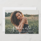 Het moderne Witte Manuscript Afstuderen het Afstud Kaart (Voorkant)